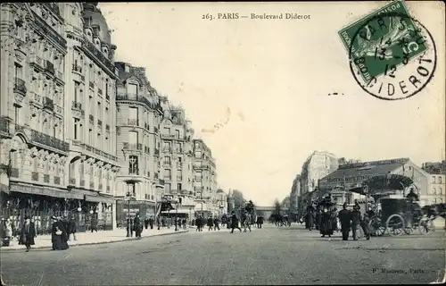 Ak Paris XII., Boulevard Diderot