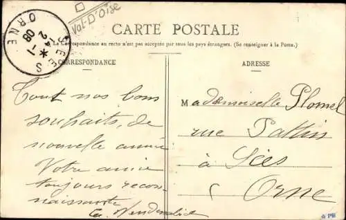 Ak Pontoise Val d'Oise, Moulin sur la Couleuvre