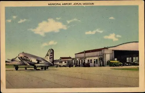 Ak Joplin Missouri, Municipal Airport, American Airlines DC 3