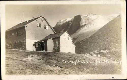 Foto Ak Tirol, Spannagelhaus mit Großer Wand