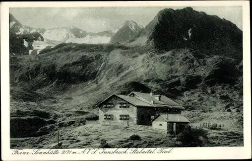 Ak Stubaital Tirol, Franz Sennhütte d. AVS Innsbruck