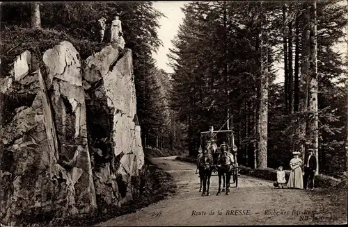 Ak Vosges, Route de la Bresse, Roche des Bas Rupts