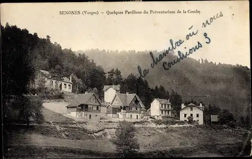 Ak Senones Vosges, Pavillons du Preventorium de la Combe