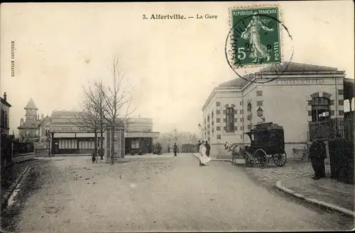 Ak Alfortville Val de Marne, La Gare