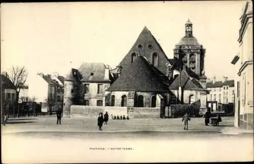 Ak Pontoise Val d'Oise, Notre Dame