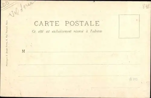 Ak Presles Val d'Oise, Mairie et l'Eglise