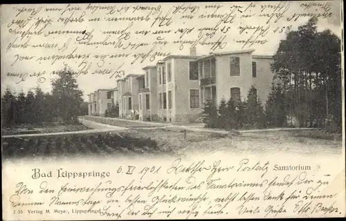 Ak Bad Lippspringe im Kreis Paderborn, Sanatorium