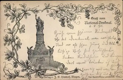 Vorläufer Litho Rüdesheim am Rhein Hessen, Nationaldenkmal