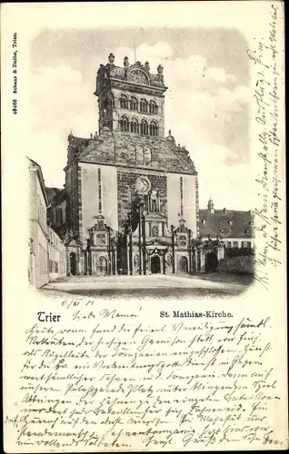 Ak Trier in Rheinland Pfalz, St. Mathias Kirche