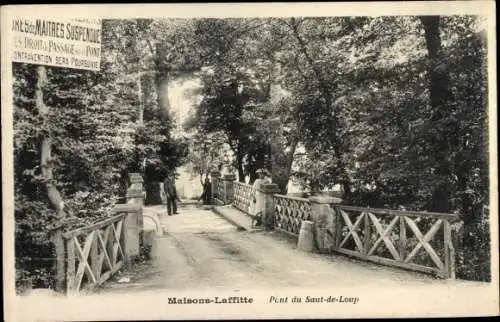 Ak Maisons Laffitte Yvelines, Pont du Saut de Loup