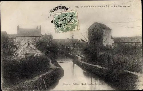 Ak Nesles la Vallee Val d'Oise, Le Sausseron