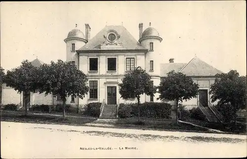 Ak Nesles la Vallee Val d'Oise, Mairie