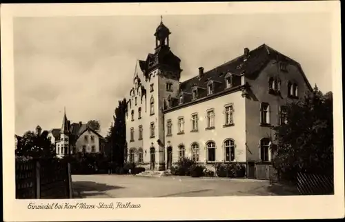 Ak Einsiedel Chemnitz in Sachsen, Rathaus