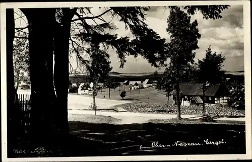 Ak Ober Nassau Frauenstein im Erzgebirge, Ortspartie