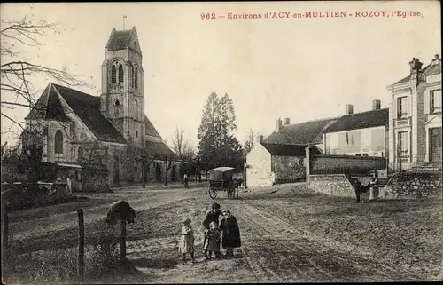 Ak Rozoy Acy en Multien environs Oise, L'Eglise