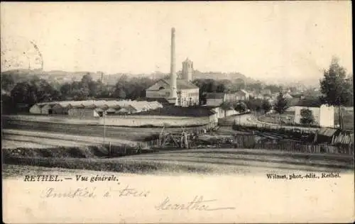 Ak Rethel Ardennes, Vue générale, Usine