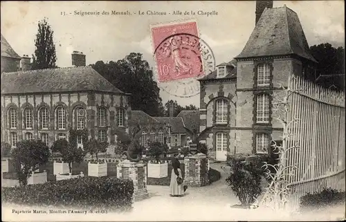 Ak Mesnuls Yvelines, Seigneurie des Mesnuls, Chateau, Aile de la Chapelle