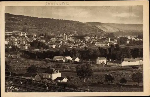 Ak Souillac Lot, Vue générale