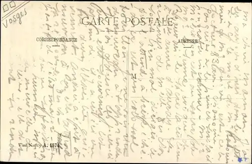 Ak St. Benoit Vosges, Au pied de la Chipote, Ruines