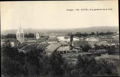 Ak Vittel Lothringen Vosges, Vue générale