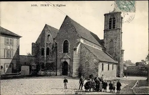 Ak Ivry Val de Marne, L'Église