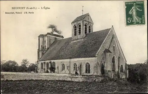 Ak Nucourt Val d'Oise, Eglise