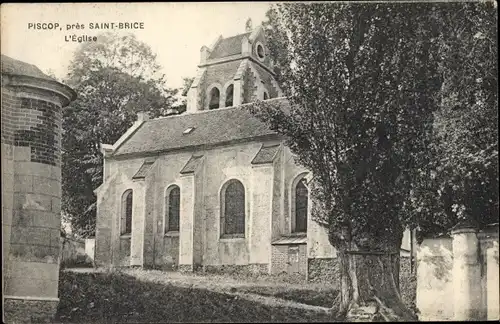 Ak Piscop Val d'Oise, Eglise