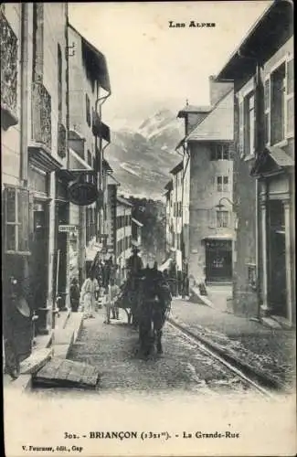 Ak Briancon Hautes-Alpes, La Grande Rue