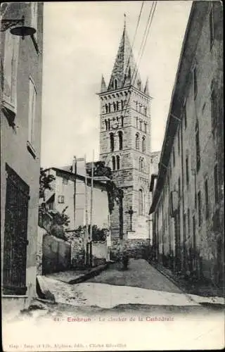 Ak Embrun Hautes-Alpes, Le clocher de la Cathedrale