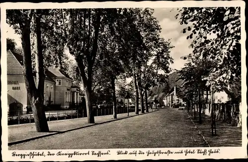 Ak  Berggießhübel in Sachsen, Hauptstraße, Hotel Sächsisches Haus