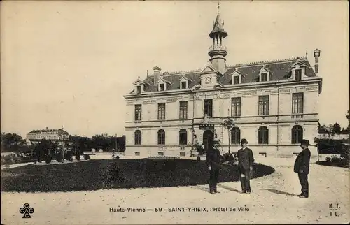 Ak Saint Yrieix Haute Vienne, Hotel de Ville