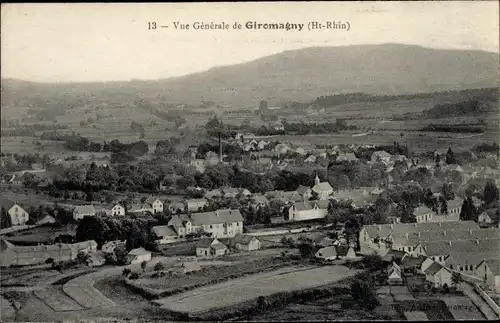 Ak Giromagny Territoire de Belfort, Vue générale, Blick auf den Ort