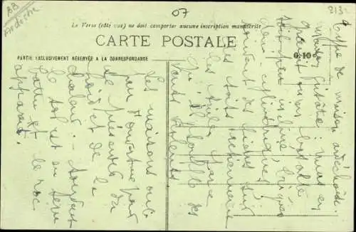 Ak Peyrebeille Ardèche, L'Auberge Sanglante sur la Route Nationale d'Aubenas au Puy