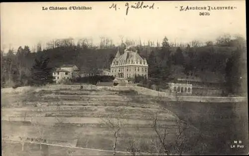 Ak Urbilhac Ardèche, Le Chateau, Schloss