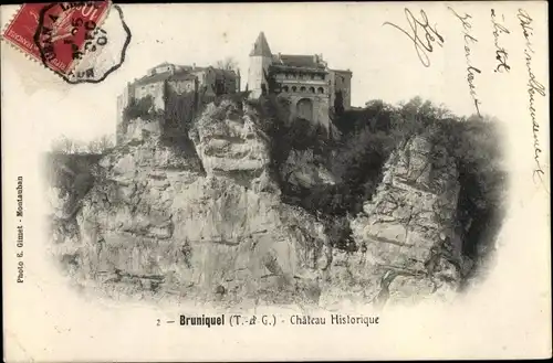 Ak Bruniquel Tarn et Garonne, Chateau Historique