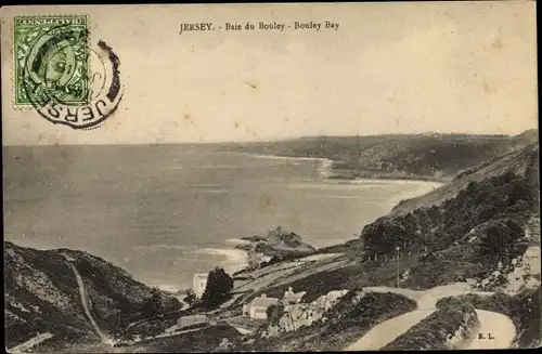 Ak Jersey Jersey Kanalinseln, Bouley Bay, Landschaft, Haus