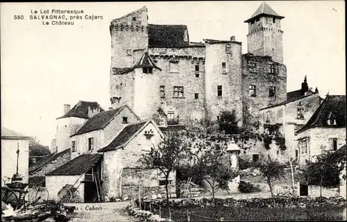 Ak Salvagnac, près Cajarc, le Château