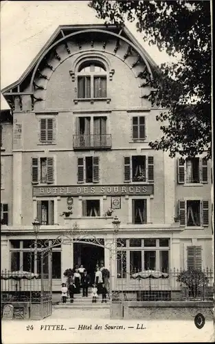 Ak Vittel Lothringen Vosges, Hotel des Sources