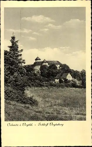 Ak Oelsitz in Sachsen, Schloss Vogtsberg