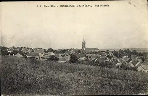Ak Rougemont le Chateau Territoire de Belfort, Vue générale, Blick auf den Ort