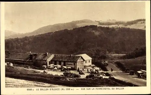 Ak Territoire de Belfort, Le Ballon d'Alsace, vue sur la Ferme Hotel du Ballon