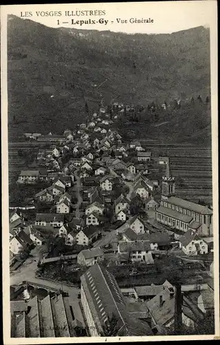 Ak Lepuix Gy Territoire de Belfort, Vue générale, Blick auf den Ort