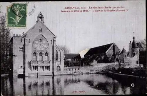 Ak Crosne Essonne, Le Moulin de Senlis