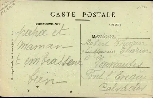 Ak Vigneux Essonne, Le Lac et l'Ile, Angler