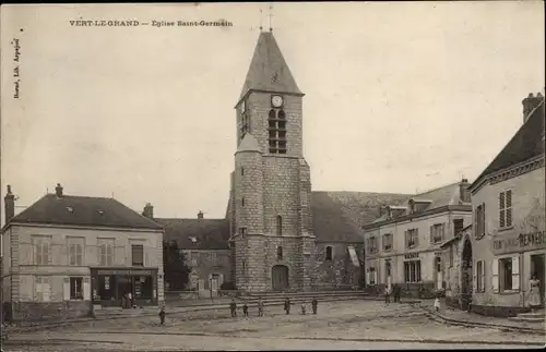Ak Vert le Grand Essonne, Eglise Saint Germain