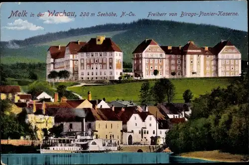 Ak Melk an der Donau in Niederösterreich, Freiherr von Birago Pionier Kaserne