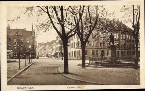 Ak Holzminden in Niedersachsen, Obere Straße, Denkmal