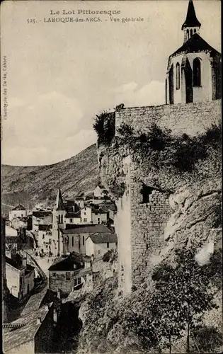 Ak Laroque des Arcs Lot, Vue générale