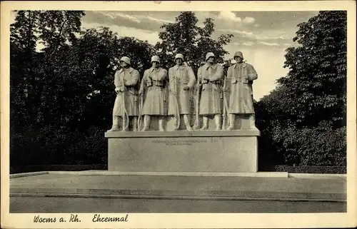 Ak Worms in Rheinland Pfalz, Ehrenmal