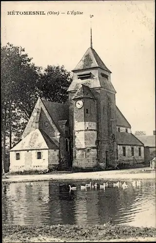 Ak Hetomesnil Oise, L'Eglise, Kirche